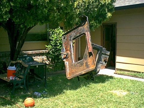 1983 Ford Bronco - here it is out of the van----that was a pain-someone ran the e-brake cable thu the mount so i had to disassemble the whole e-brake system a…