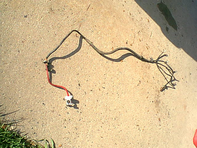 here is the old pos bandaided cable 6' long.