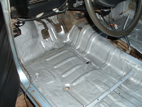 1985 Ford Bronco - The ruffest area was the drivers floor pan...looks really good now.