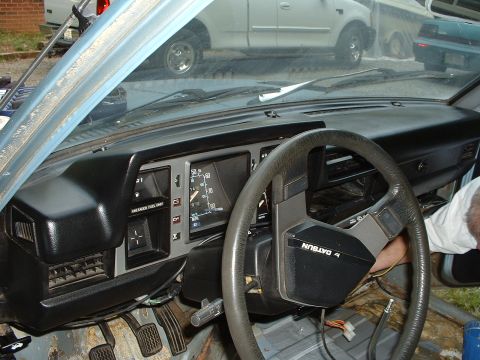 1985 Ford Bronco - Dah we put in last week. Got it all cleaned up with some "Son of a Gun" Looks really good for a 24 year old dash.