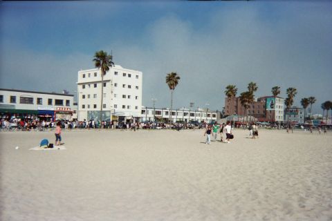 1968 Ford Mustang - The Venice BoardWalk from the beach .. its blocks long