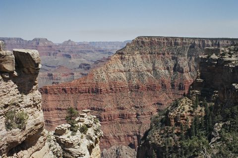 1994 Ford Bronco - Expansive view of the Grand Canyon's geological strata and vast landscape.