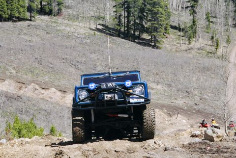 1996 Ford Bronco - Same hill, picture of Bob's EB.