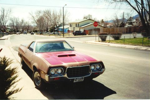 1972 Ford Ranchero - Mar. 2000 headed to Albq. for a facelift