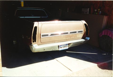 1972 Ford Ranchero - spring break 2000 in Albq. going under the knife at my brothers