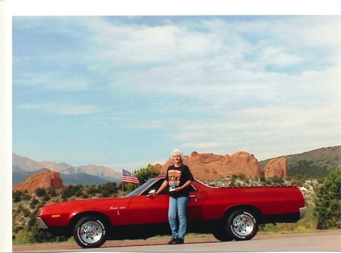 1972 Ford Ranchero - me and the truck at the Garden of the Gods just below the Summit