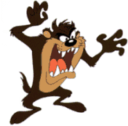 1997 Ford Probe - A depiction of the Tasmanian Devil, a popular cartoon character known for its chaotic energy and distinctive roar.