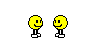1997 Ford Probe - Two simple pixel art characters with smiley faces stand side-by-side against a gray background.