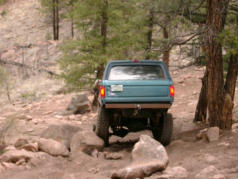 1996 Ford Bronco - Down and out of this hill.