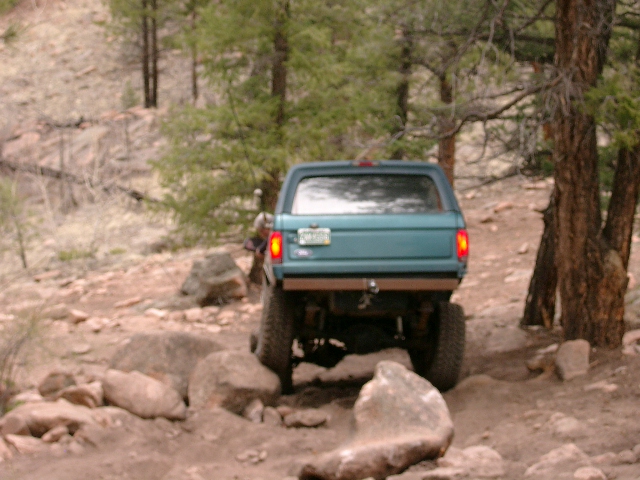 Down and out of this hill.