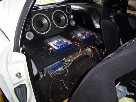 1978 Ford Mustang II - Amps placed still need to mount and cleanup wiring