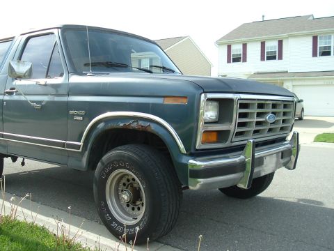 1982 Ford Bronco - This Ford Bronco has a distinctive grille and body style, but the year is not 1982.