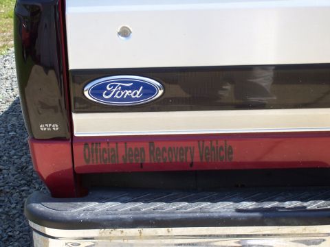 1995 Ford Bronco - Rear view of a 1995 Ford Bronco with a custom decal on the tailgate.