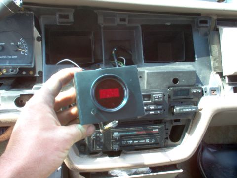 1994 Ford Crown Victoria - I just used some cheap flat black spray paint, but I might redo it someday. The sides of the plate wrap over the 2 verticals in the dash ve…