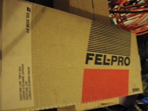 1979 Ford Bronco - Box for Fel-Pro gaskets, part number EIS 3556 PT, for intake and exhaust manifolds.