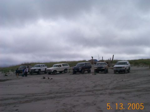 1983 Ford Bronco - Most of the group. Ken, Greg, ??, Mike, Tony, Alvey