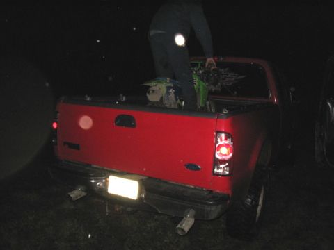 1976 GMC C/K Pickup - steve goin through the trails in the bed of the truck