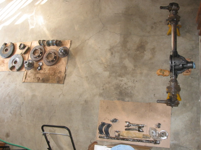 D44 cleaned up, ready for paint.  this is my garage "staging" area.