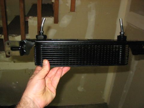 1995 Ford Bronco - As part of the front SAS, I will be cutting the xmember, so the power steering tube needs to go, in favor of this itty bitty tranny cooler,…