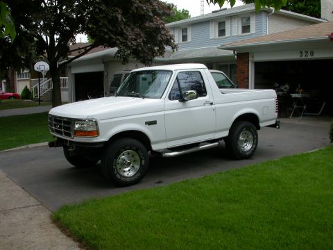 1996 Ford Bronco - Back from paint shop and starting to put trim back on.
