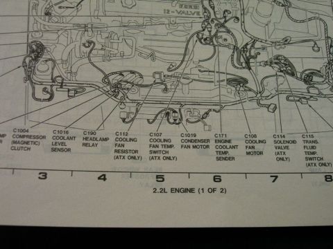 1992 Ford Probe - 92 GL or GT engine connector locations