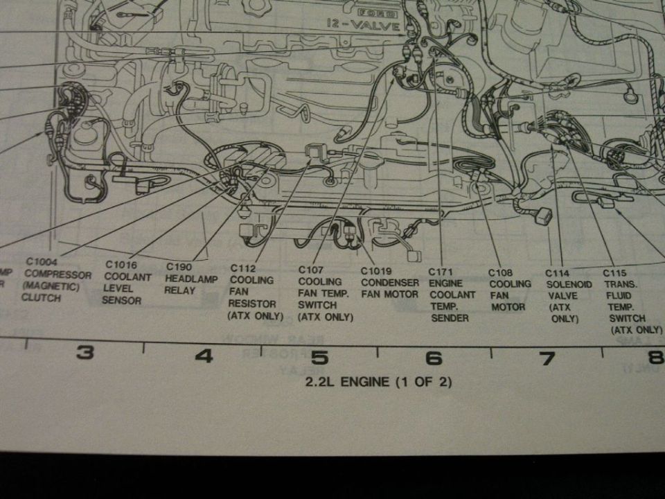 92 GL or GT engine connector locations