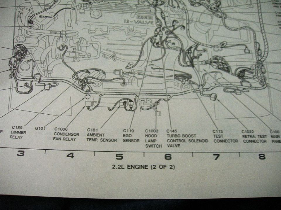 92 GL or GT engine connector locations