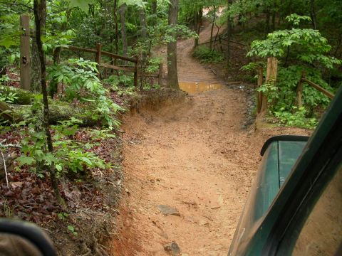 1990 Ford Bronco - Uwharrie has LOTS of creek crossings that look like this one.