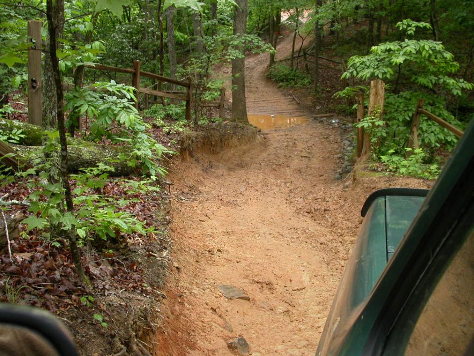 Uwharrie has LOTS  of creek crossings that look like this one.