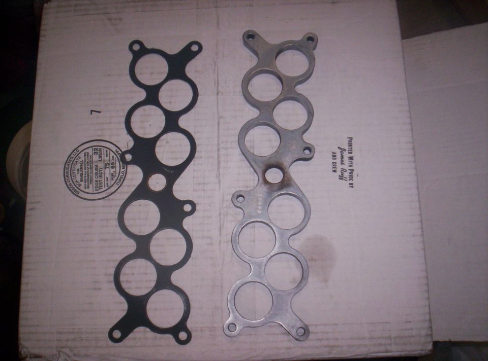 Intake manifold gasket and aluminum manifold