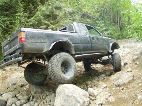 1985 Ford F-150 - While backing down... got a nice flex shot...