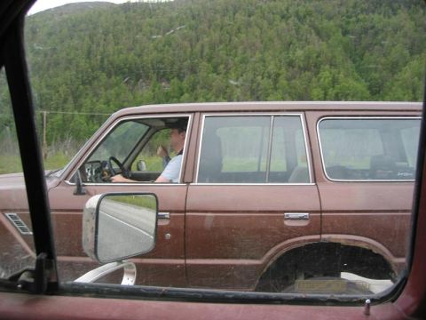1985 Ford Bronco - Just a picture of Rick taking the 60 out to it's first trail ride!