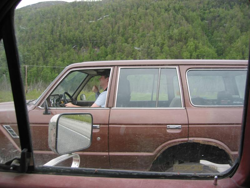 Just a picture of Rick taking the 60 out to it's first trail ride!