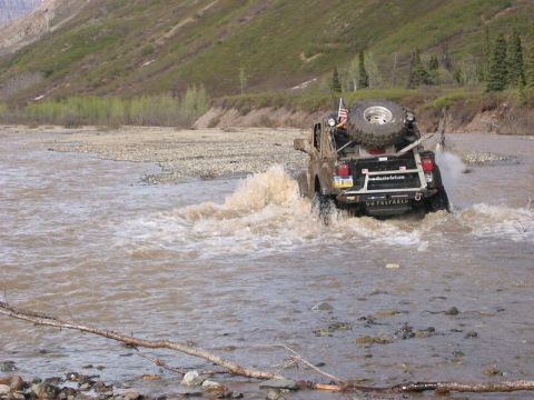 1985 Ford Bronco - Yep you guessed it Greg in another water crossing. This time it wasn't as deep.