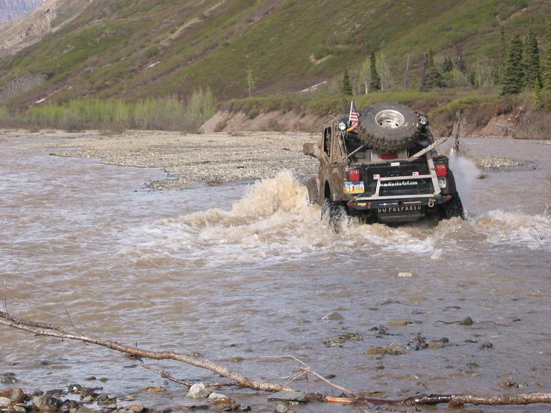 Yep you guessed it Greg in another water crossing. This time it wasn't as deep.