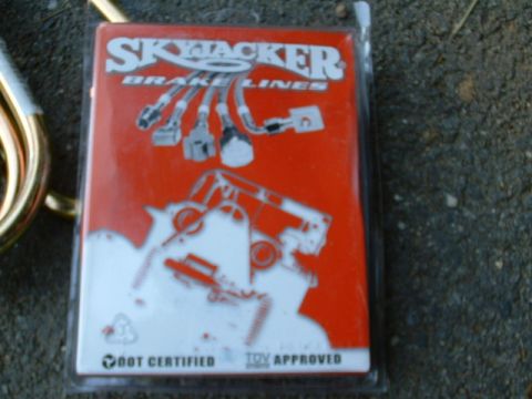 1991 Ford Bronco - No part of the kit but recommended are these extended brake lines...these so happen to be from skyjacker.
