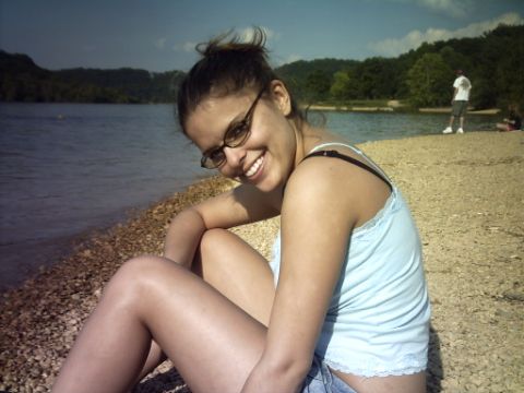 1995 Ford Probe - My girl sitting out by the lake.