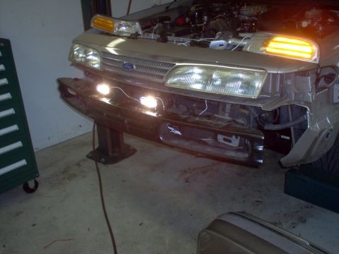 1994 Ford Crown Victoria - The pre-fabbed wiring harness makes it easy to hook them up, but I haven't decided how I'll set them up yet. I'll probably use a relay & th…