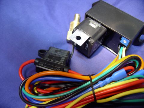 1986 Ford Bronco - Take a close look at the blue square with the white circle. That's the adjustable temp dial (tiny screwdriver please). Also visible, on the…