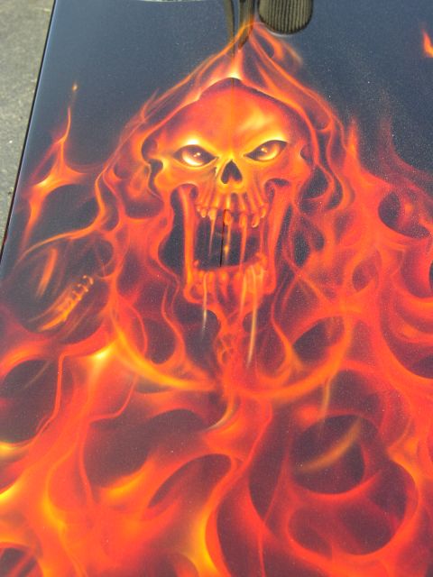 Hot Rods & Harley's - killer paint bty "The Trick Shop"