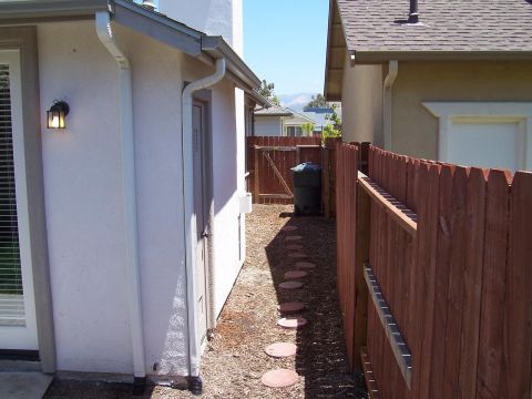 1998 Ford Ranger - side yard, taken from end of house looking towards street