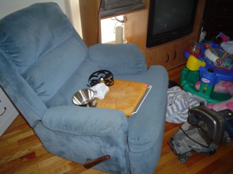 1981 Ford Bronco - more garage sale stuff, I think that chair is the devil
