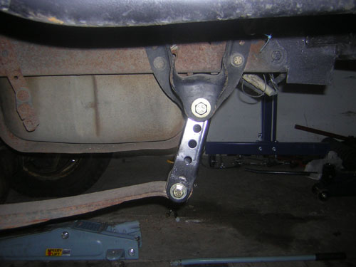Not the greatest shackle angle..may correct that soon

This is with a 2" belltech lowering shackle