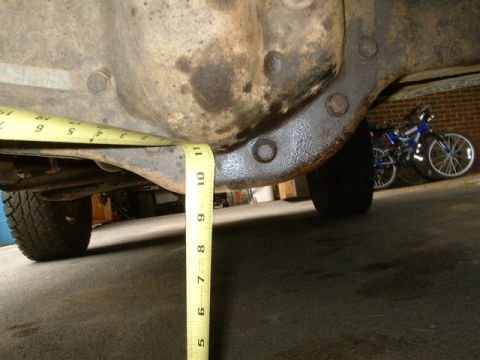 1991 Ford Bronco - Front diff. measurement before lift