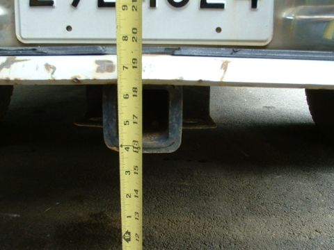 1991 Ford Bronco - Rear bumper height before lift