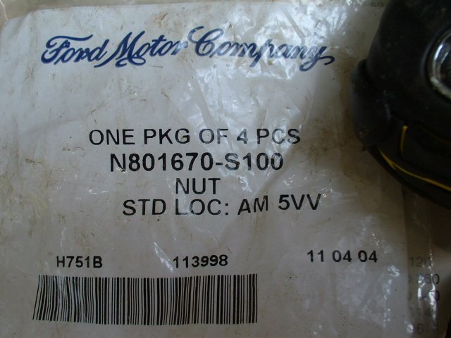 Here's the # for the nuts for the rear leaf springs....