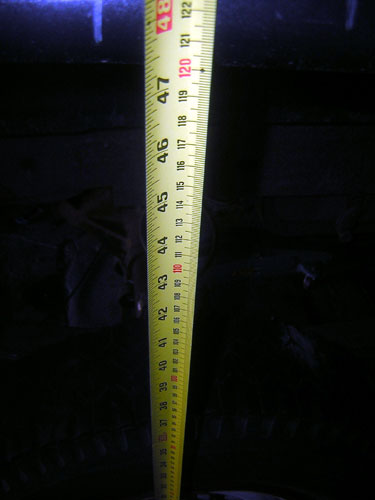 1995 Ford Bronco - 47" to the top of my fenders :)