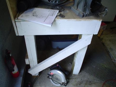 1981 Ford Bronco - side of heavy duty work bench