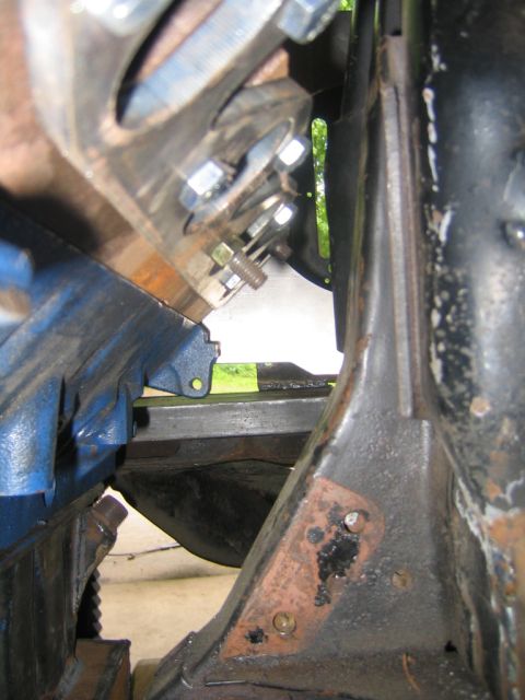 1978 Ford Bronco - Engine block and custom bracket assembly, likely for a performance build.