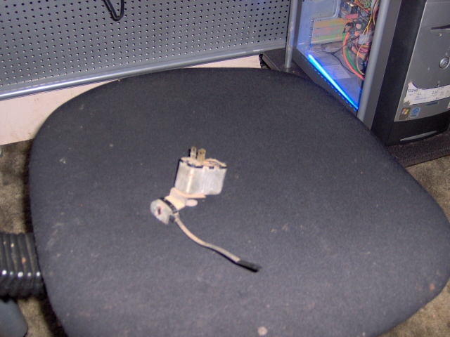 Ignition switch with wire